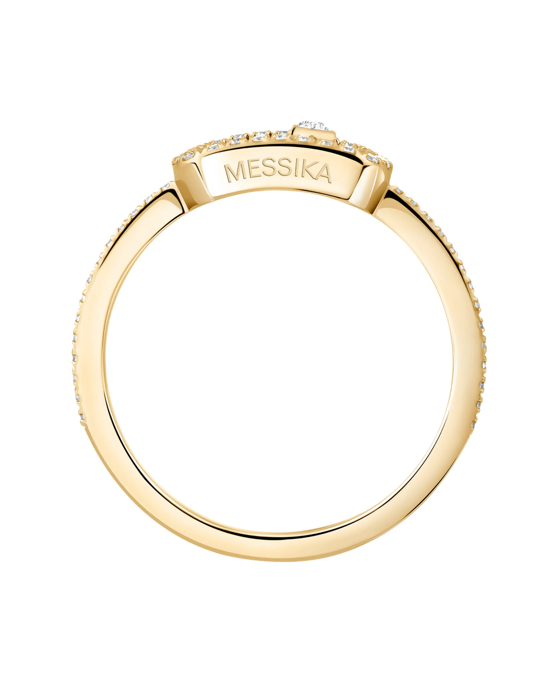 Anillo Messika Move Uno Pavé Oro Amarillo | 05630-YG