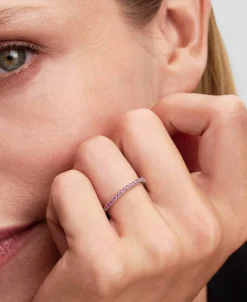 Anillo Pandora Banda Brillante Rosa | 192999C02
