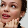 Anillo Pandora Corazón Forma Orgánica Plata Baño Oro | 163288C0