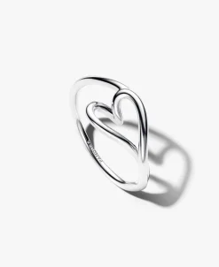 Anillo Pandora Corazón Pequeño Forma Orgánica | 194361C00