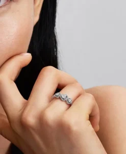 Anillo Pandora Trilogía de Corazones y Halo | 194413C01
