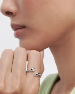 Anillo PDPAOLA Caramelle Abierto Plata Baño Oro | AN01-D69