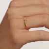 Anillo PDPAOLA Lua Plata Baño Oro | AN01-843