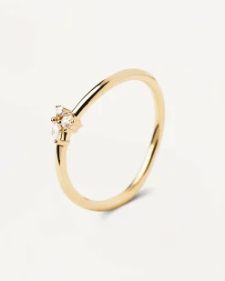 Anillo PDPAOLA Lua Plata Baño Oro | AN01-843