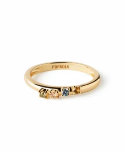 Anillo PDPAOLA Rainbow Wing Plata Baño Oro | AN01-C10