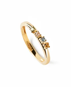 Anillo PDPAOLA Rainbow Wing Plata Baño Oro | AN01-C10