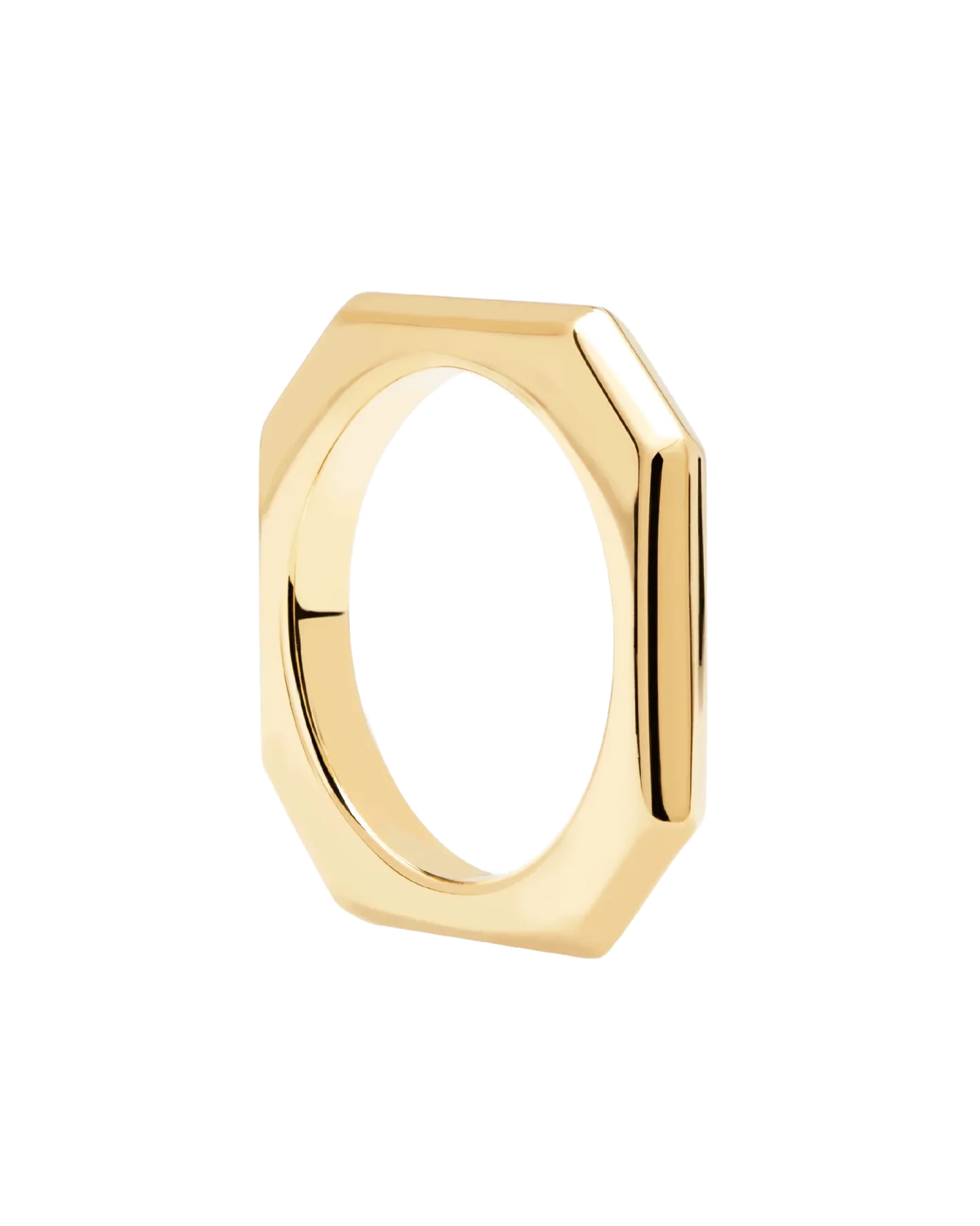 Anillo PDPAOLA Signature Link Plata Baño Oro | AN01-378