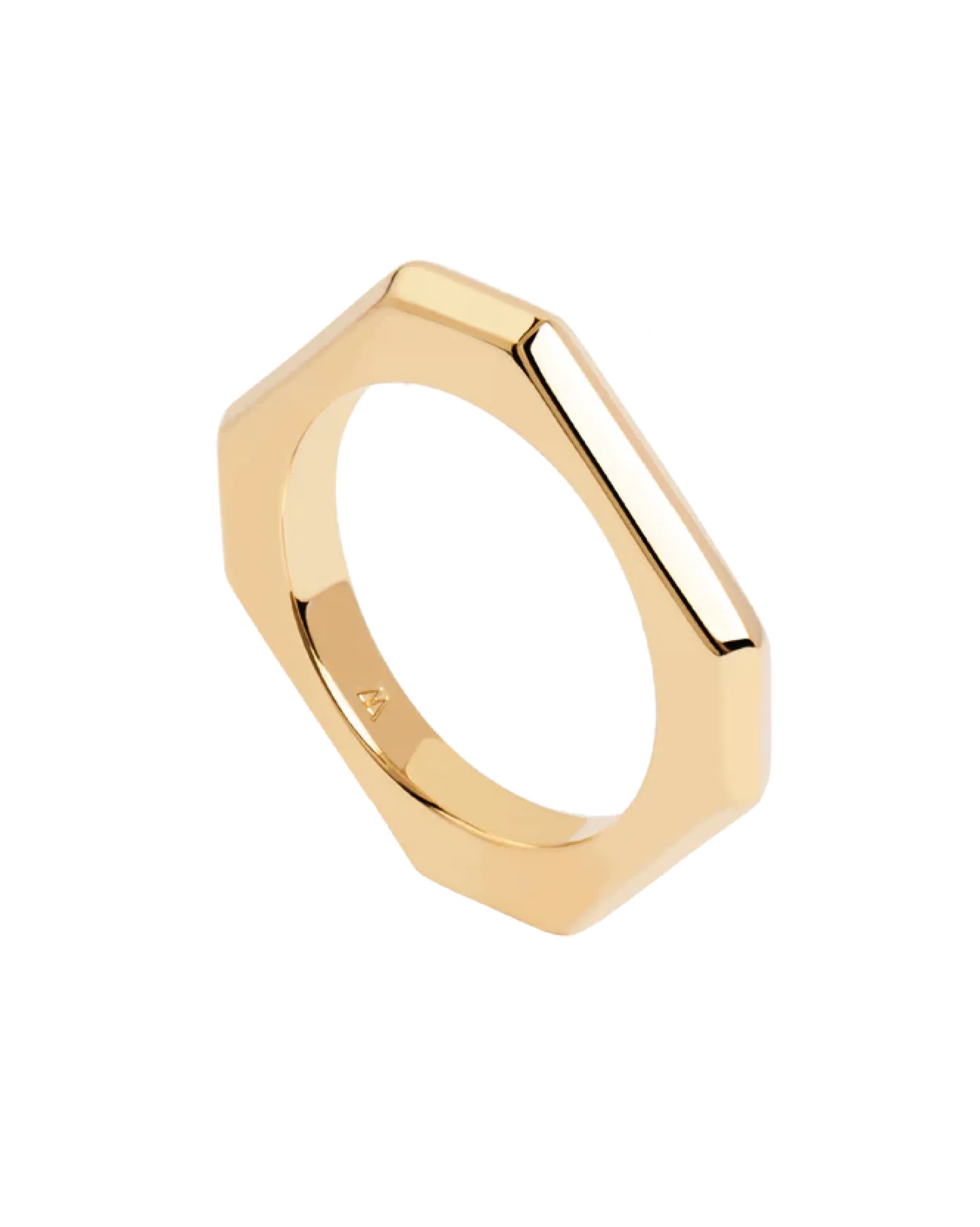 Anillo PDPAOLA Signature Link Plata Baño Oro | AN01-378