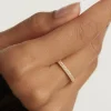 Anillo PDPAOLA Tiara Plata Baño Oro | AN01-665