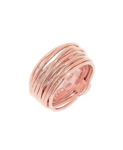 Anillo PESAVENTO DNA Spring Plata Baño Oro Rosa | WDNAA102
