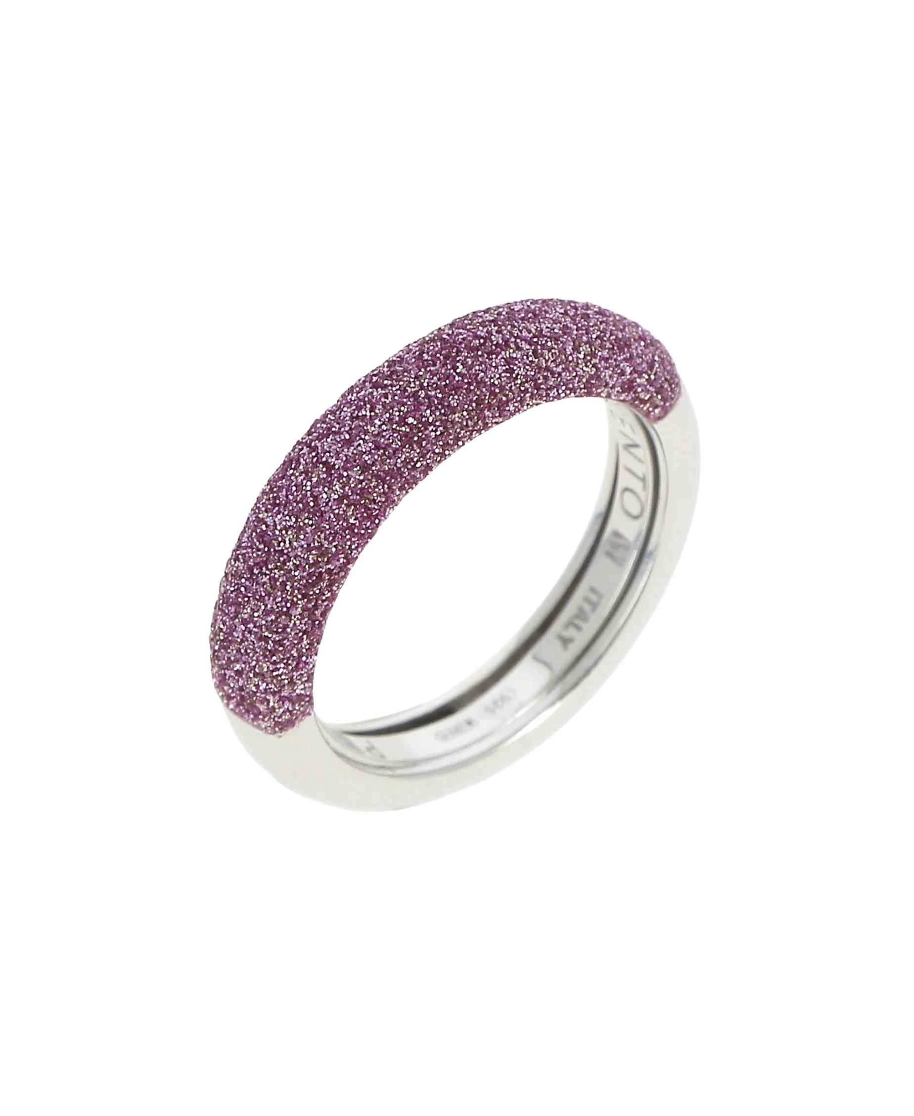 Anillo PESAVENTO Polvere di Sogni Rosa Plata Baño Oro Blanco | WPSCA063/M