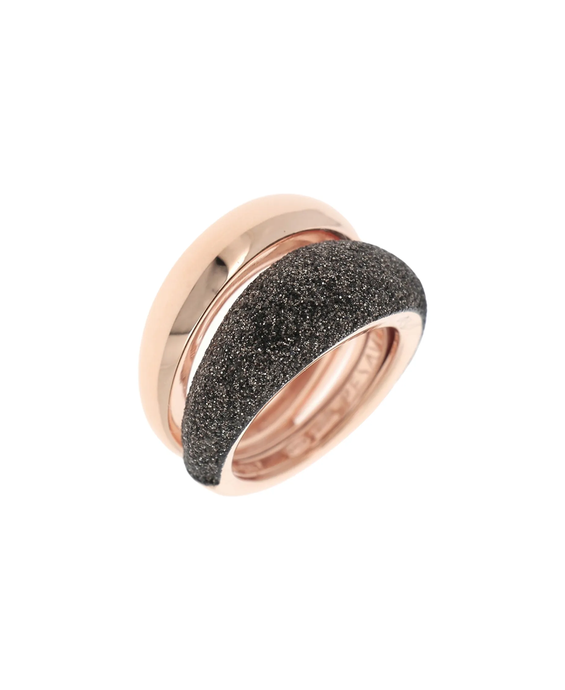 Anillo PESAVENTO Polvere di Sogni Marrón Plata Baño Oro Rosa | WPLVA643