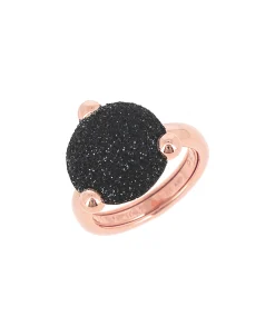 Anillo PESAVENTO Polvere di Sogni Negro Plata Baño Oro Rosa | WPLVA2303
