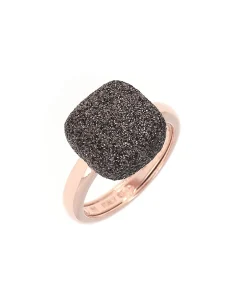 Anillo PESAVENTO Polvere di Sogni Marrón Plata Baño Oro Rosa | WPLVA1251