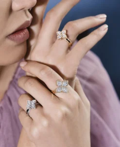 Anillo Roberto Coin Princess Flower Con Diamantes | ADR777RI0639