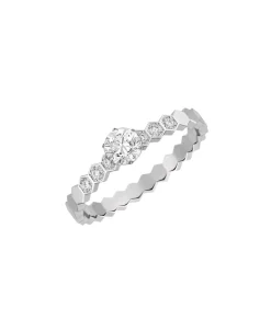 Anillo Solitario Bee de Chaumet Oro Blanco y Diamante 0,30 cts | J1NC00