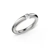 Anillo Solitario Chunky con Diamante 0,30 en Oro Blanco