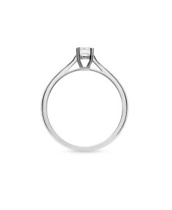 Anillo Solitario con Diamante 0,54 cts en Oro Blanco