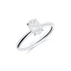 Anillo Solitario con Diamante Talla Oval 1,07 cts en Oro Blanco