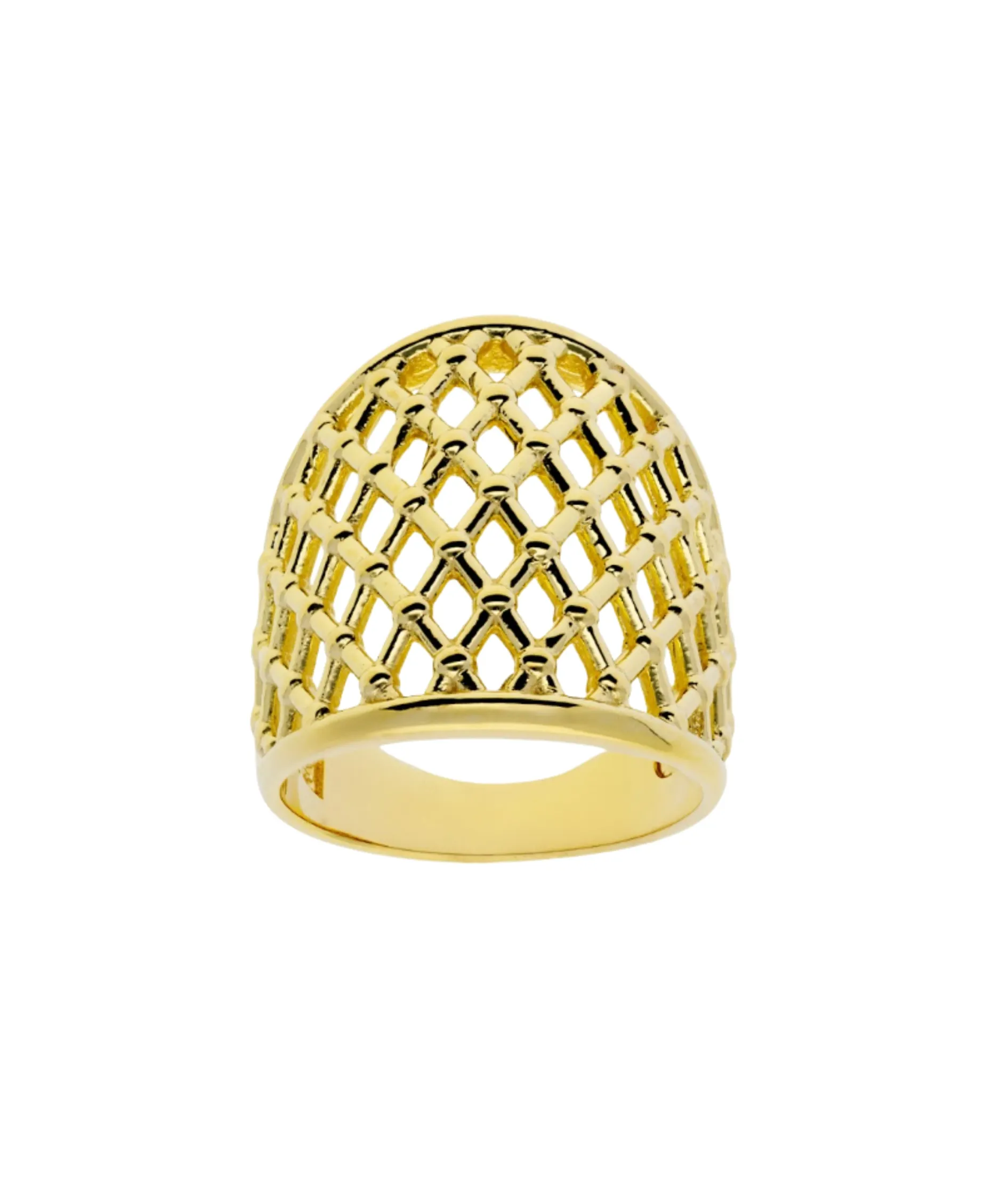 Anillo Steinway Marina García Plata Baño de Oro | 91139SD