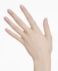Anillo Swarovski Hyperbola Bicolor Con Circonitas | 5714161