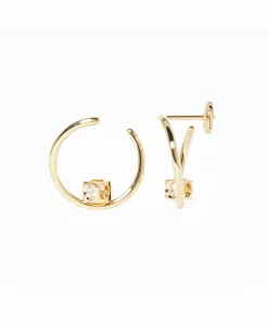 Aros Le Cube Diamant Oro Amarillo | 808811