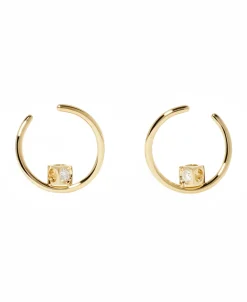 Aros Le Cube Diamant Oro Amarillo | 808811