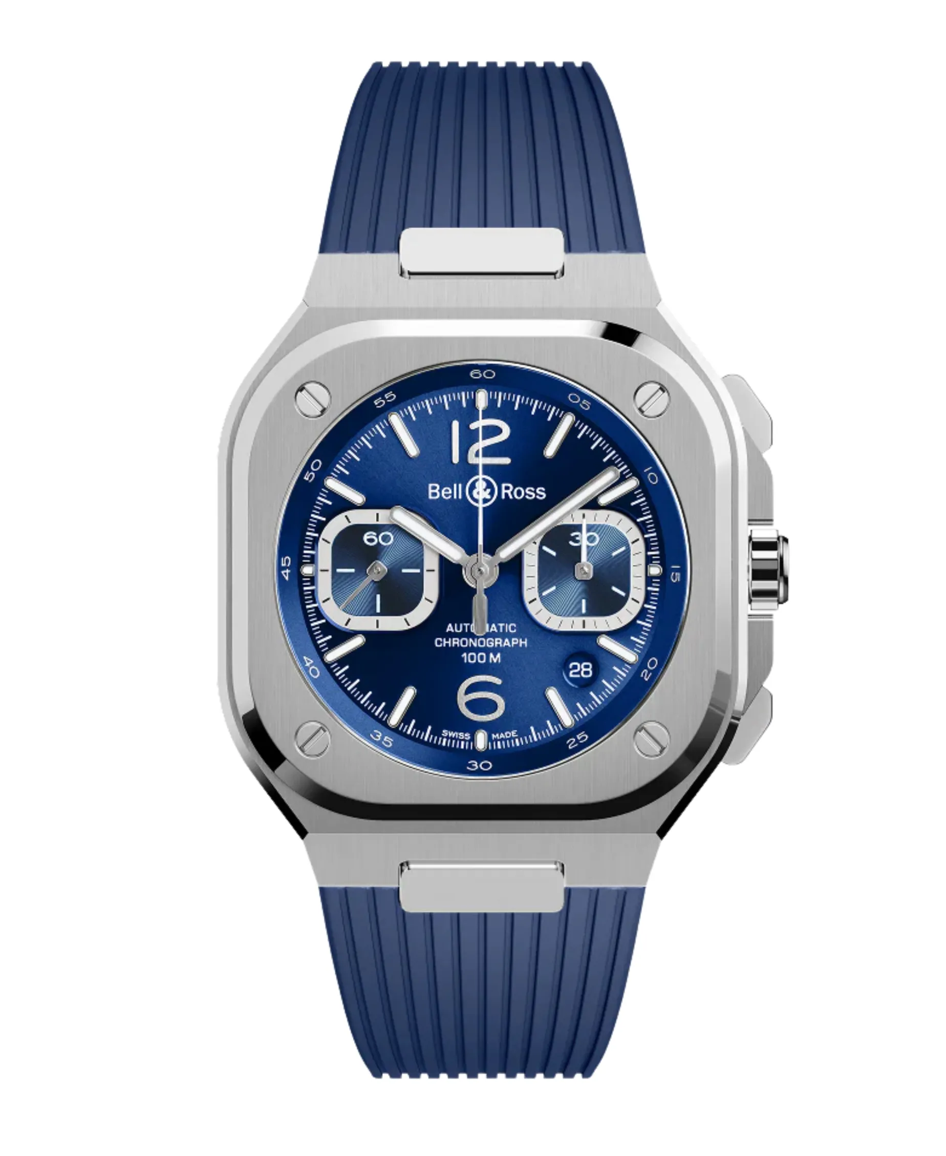Bell & Ross BR-05 Chrono Blue Steel | BR05C-BLU-ST/SRB
