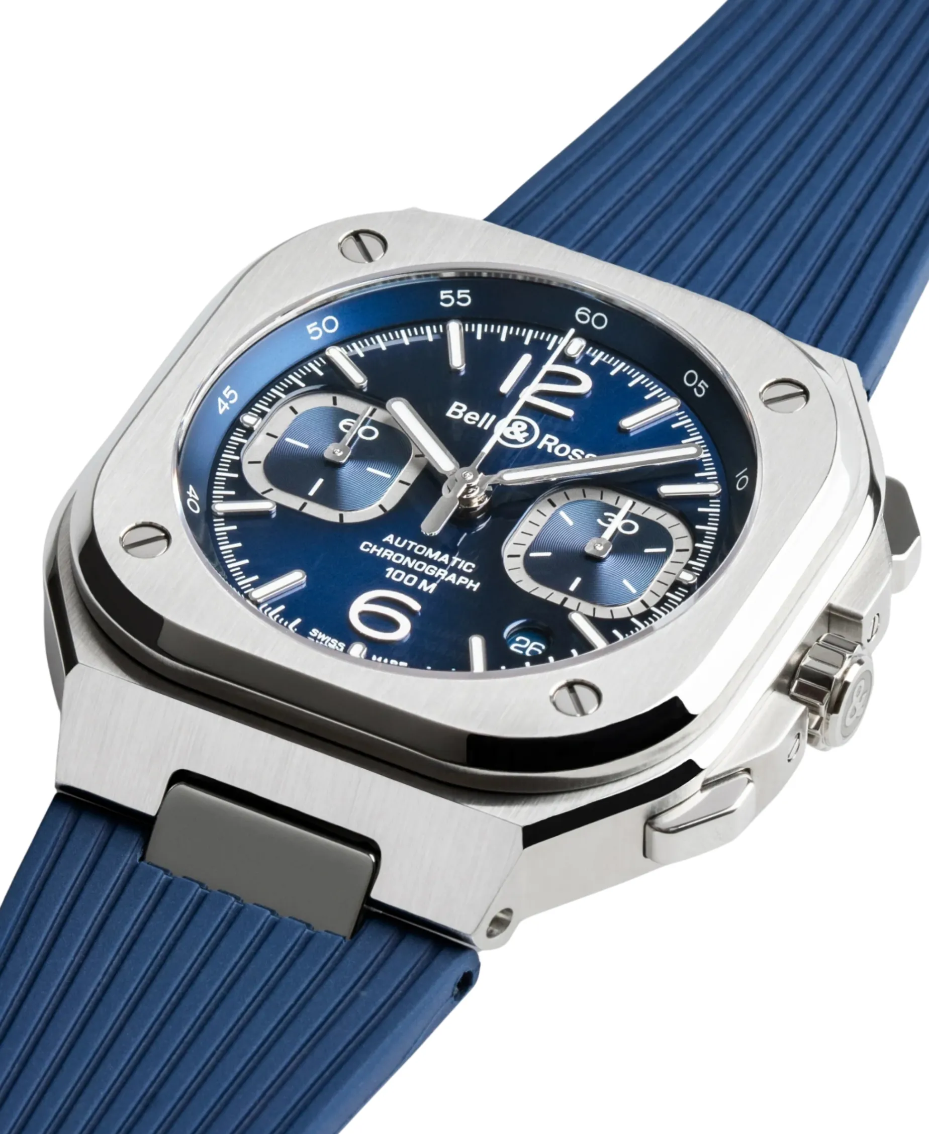Bell & Ross BR-05 Chrono Blue Steel | BR05C-BLU-ST/SRB