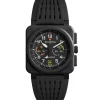 Bell & Ross BR-03 Chrono Rafale Solo Display 42 mm | BR0394-RSD-CE/SRB