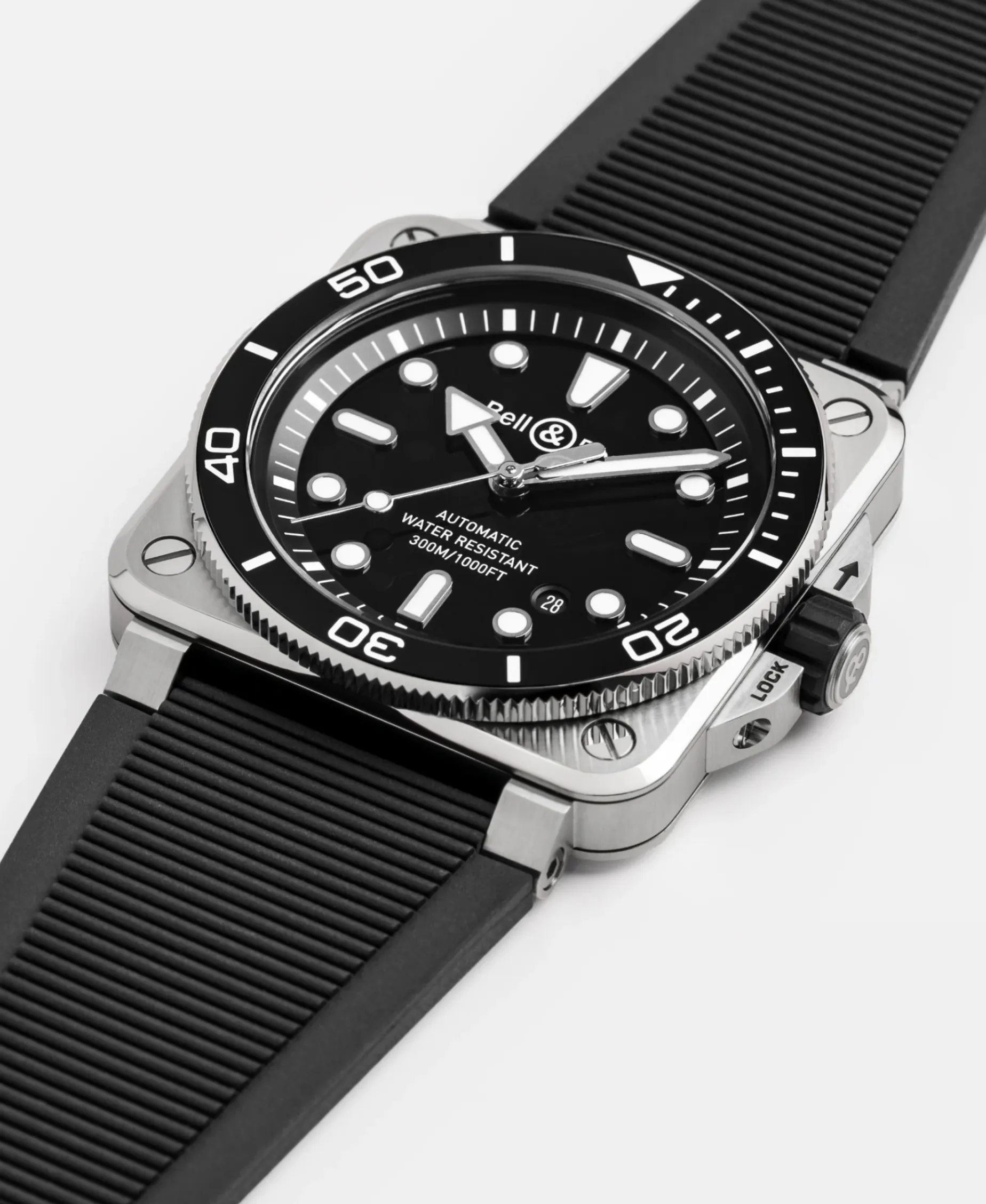 Bell & Ross BR-03 92 Diver Black Steel 42 mm | BR03A-D-BL-ST/SRB