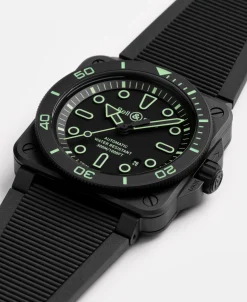 Bell & Ross BR-03 Diver Lum Outline 42 mm | BR03A-D-OL-CE/SRB