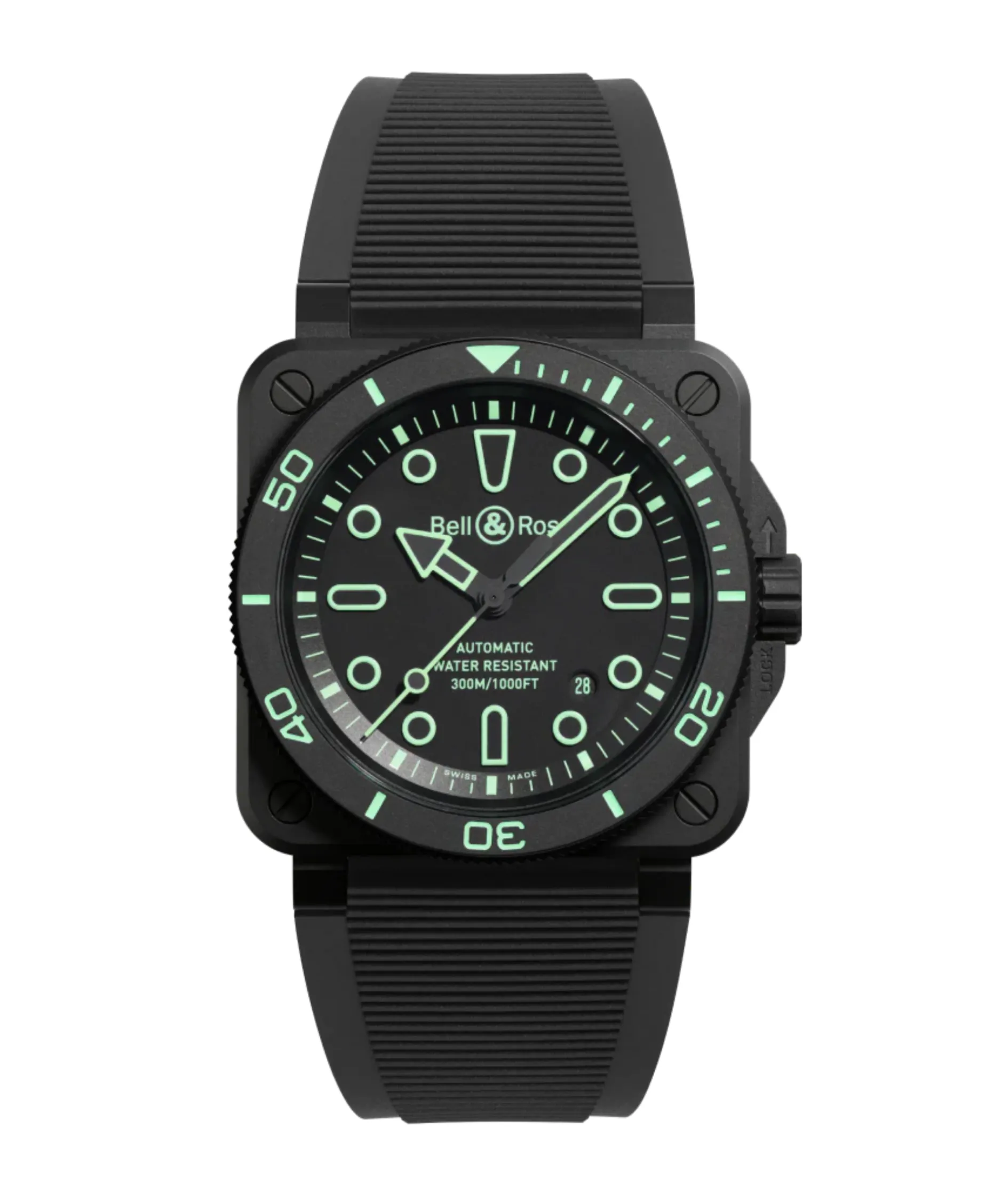 Bell & Ross BR-03 Diver Lum Outline 42 mm | BR03A-D-OL-CE/SRB