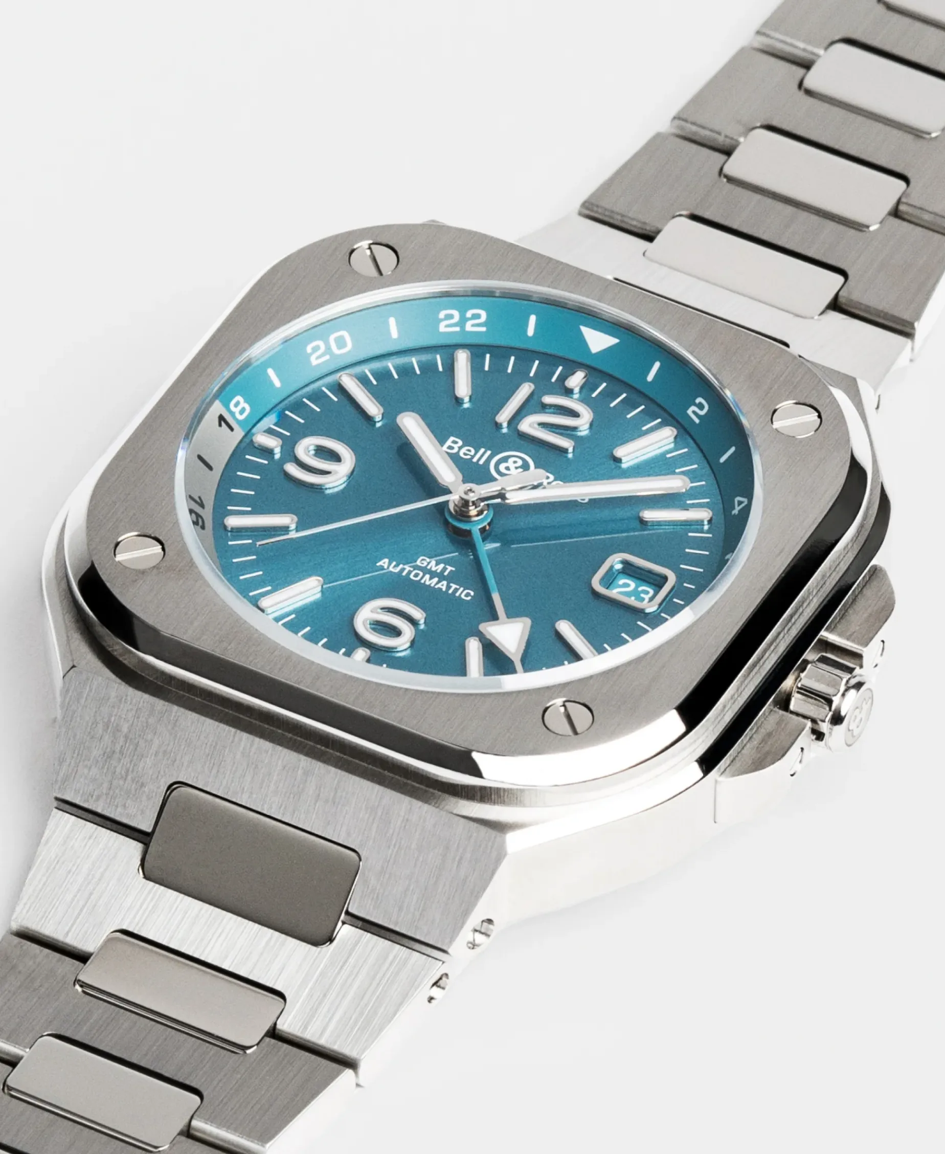 Bell & Ross BR-05 GMT Sky Blue 41 mm | BR05G-PB-ST/SST