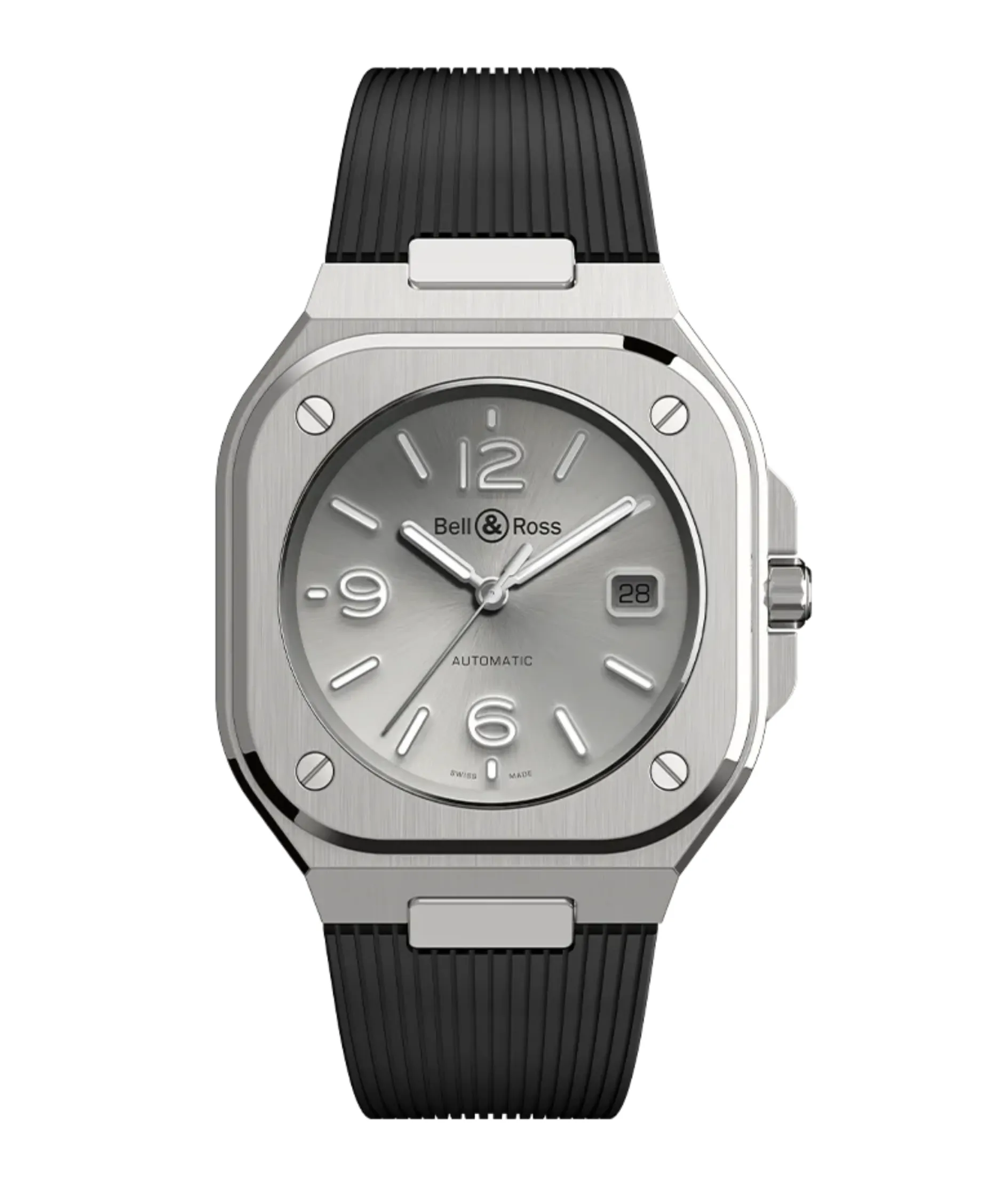 Bell & Ross BR-05 Grey Steel 40 mm | BR05A-GR-ST/SRB