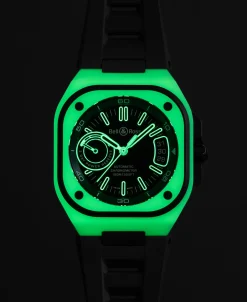 Bell & Ross BR-X5 Green Lum 41 mm | BRX5R-LUM-TC/SRB
