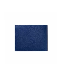 Billetero Sartorial MONTBLANC 6 + 2 CC Piel Azul - 130812