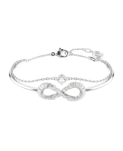 Brazalete Símbolo del Infinito Swarovski Hyperbola Baño Rodio Circonitas | 5684049