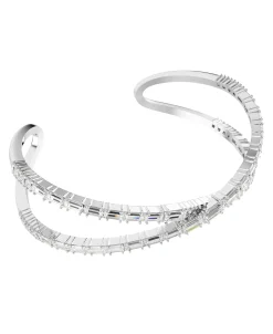 Brazalete Símbolo del infinito Swarovski Hyperbola Baño de rodio Circonita | 5677626