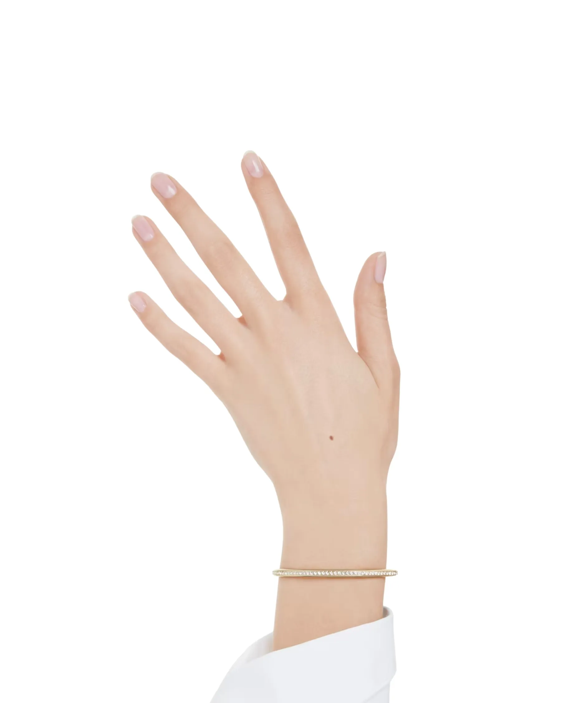 Brazalete Swarovski Dextera Dorado Cristales Blancos | 5724581