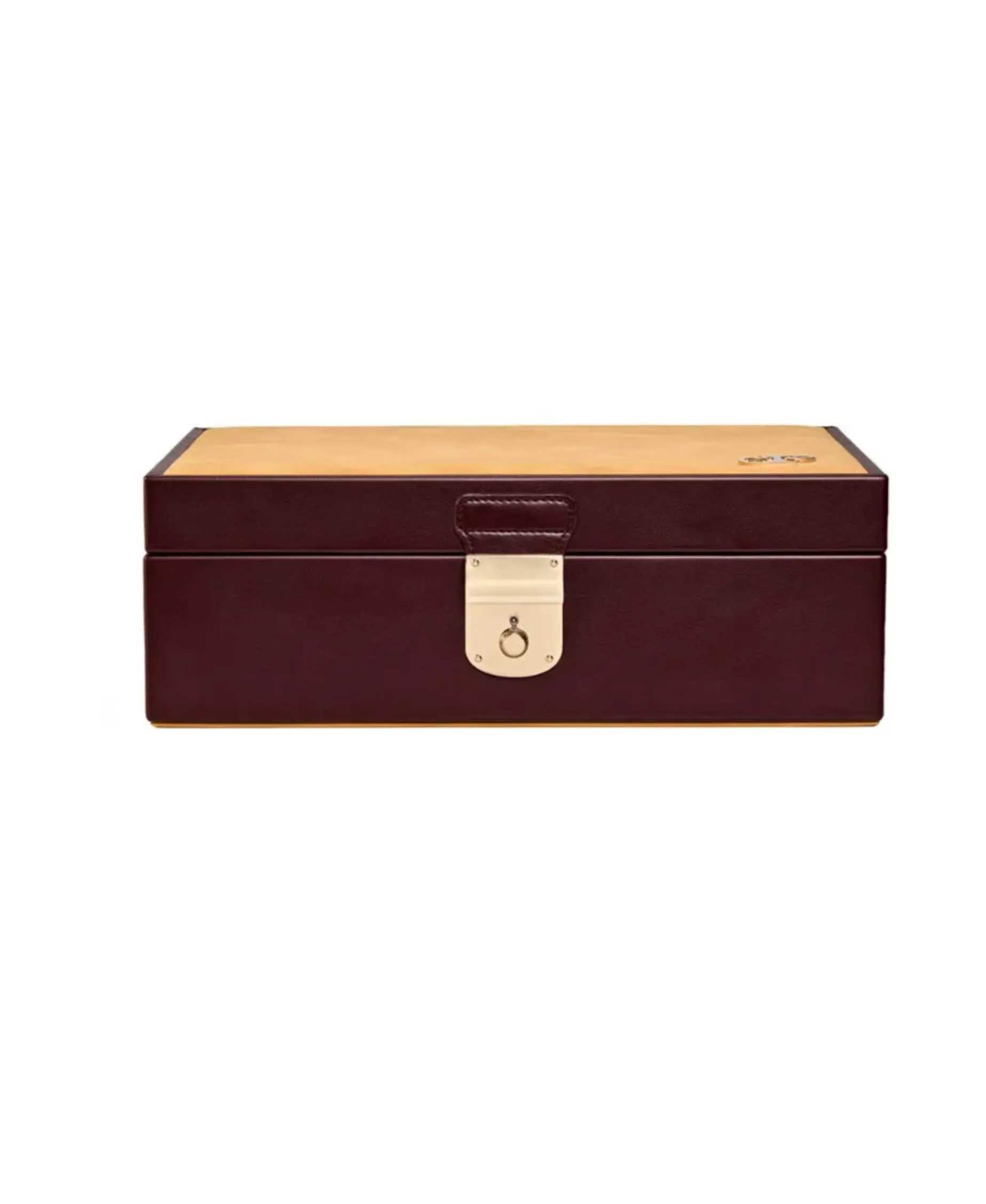 Caja para Relojes y Joyas WOLF Philip Piel Marrón - 190206