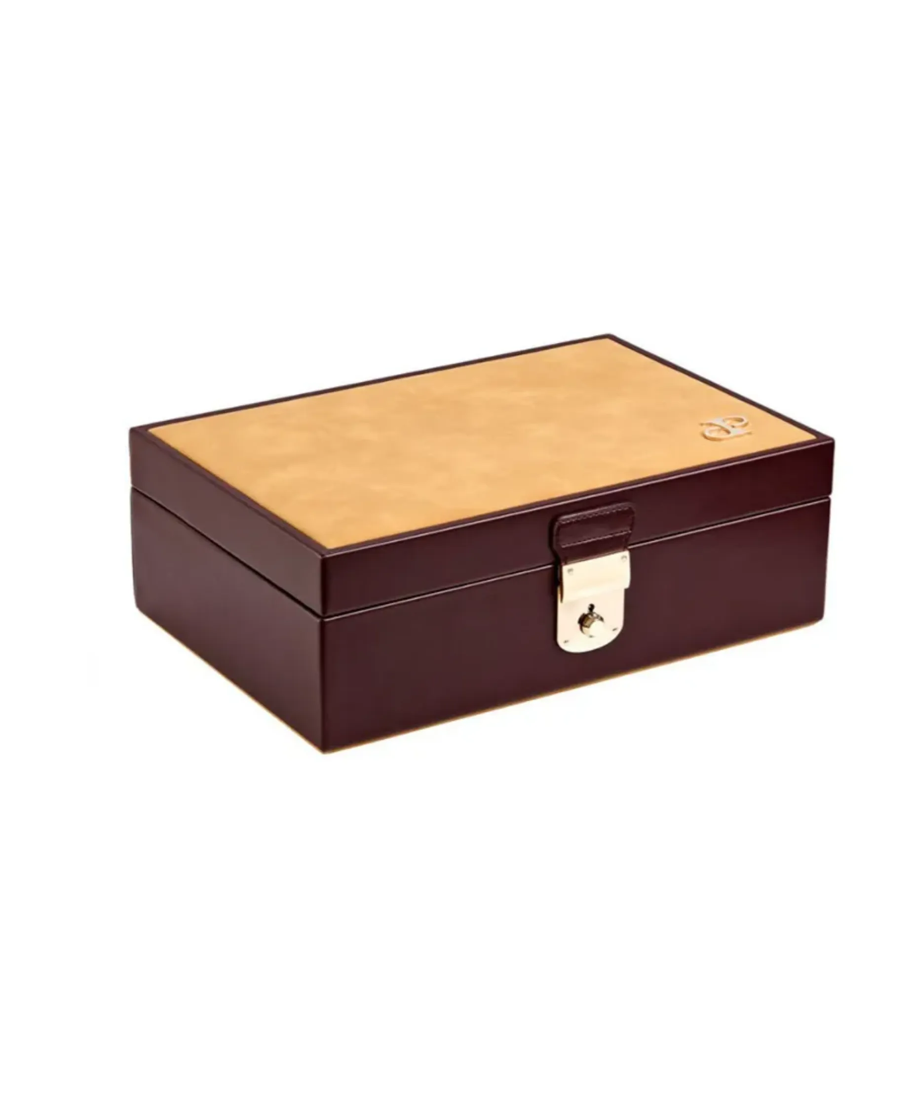 Caja para Relojes y Joyas WOLF Philip Piel Marrón - 190206