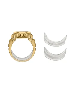 Casio anillo digital acero dorado 20 mm | CRW-001G-9