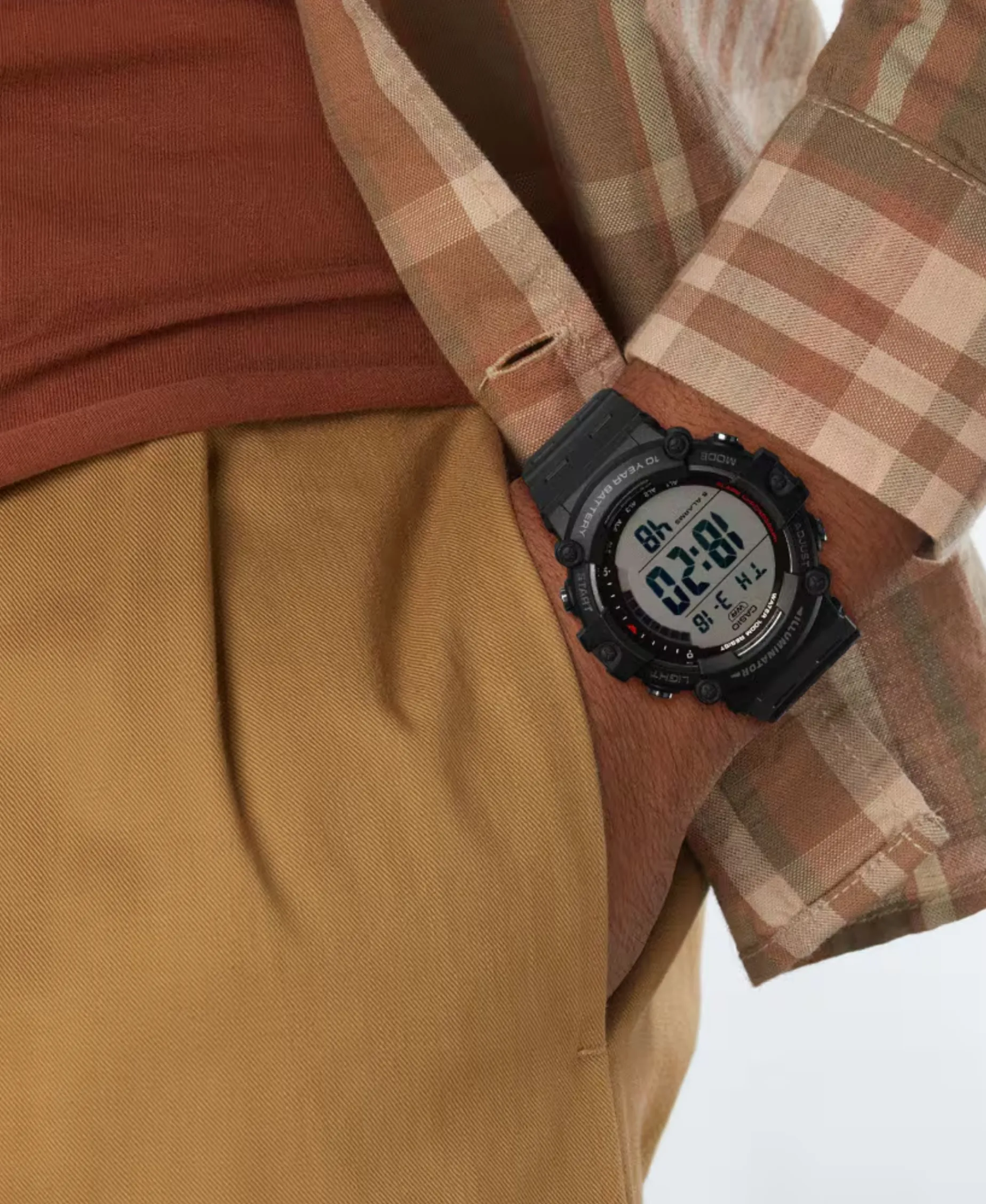 Casio Digital 54 mm | AE-1500WH-1AV