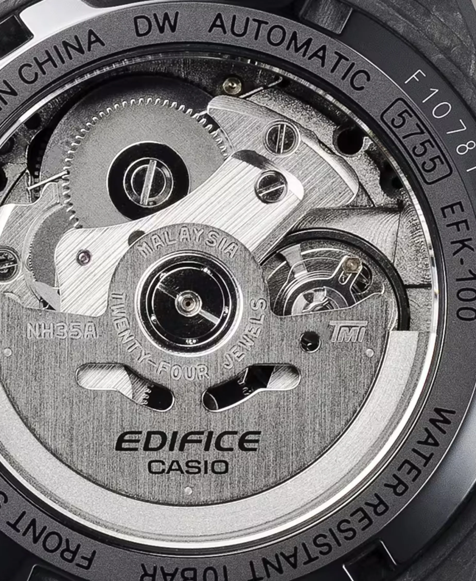 Casio Edifice Automático Carbono Forjado 40 mm | EFK-100XPB-1A