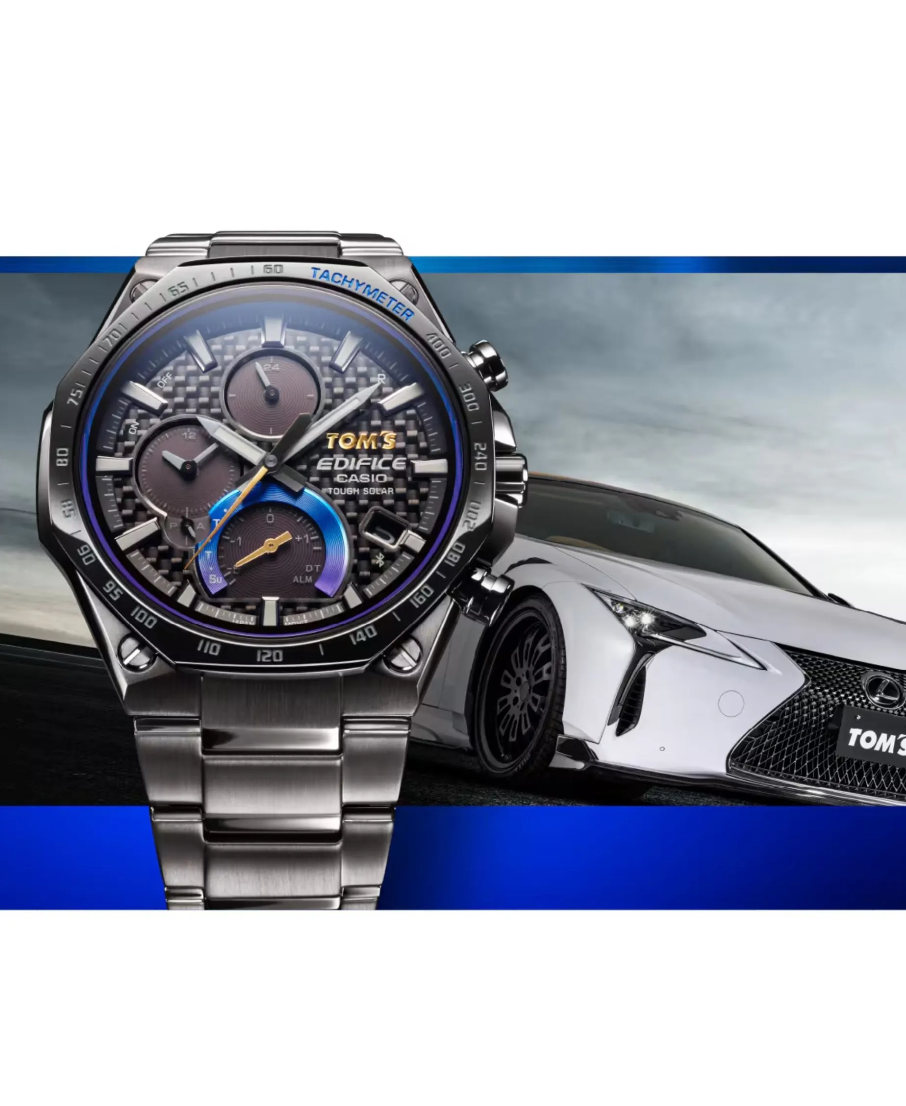 Casio Edifice Automático TOM’S Cronógrafo Solar 44 mm | EQB-1100TMS-1A