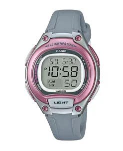 Casio LW Gris Resina y Rosa 34,6 mm | LW-203-8AV