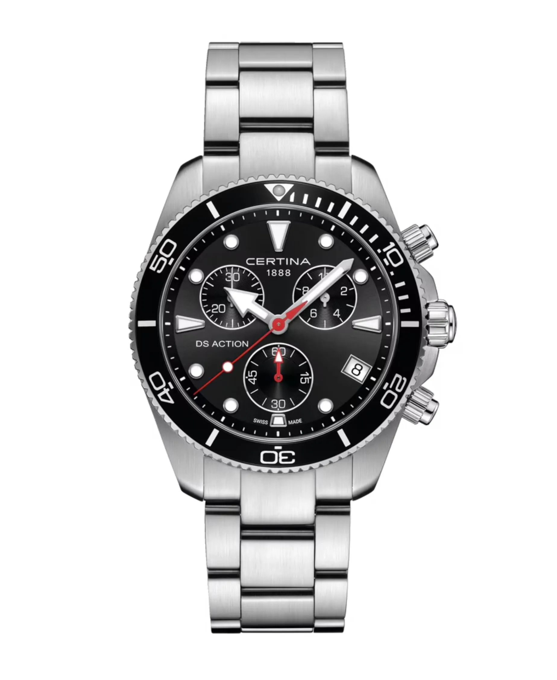 Certina DS Action Chrono Negro Acero 42 mm | C048.417.11.051.00