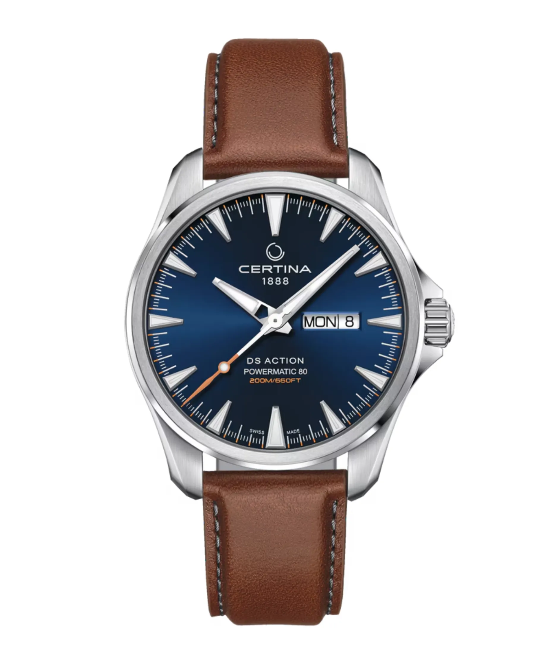 Certina DS Action Day-Date Powermatic 80 Azul 41 mm | C0324301604100