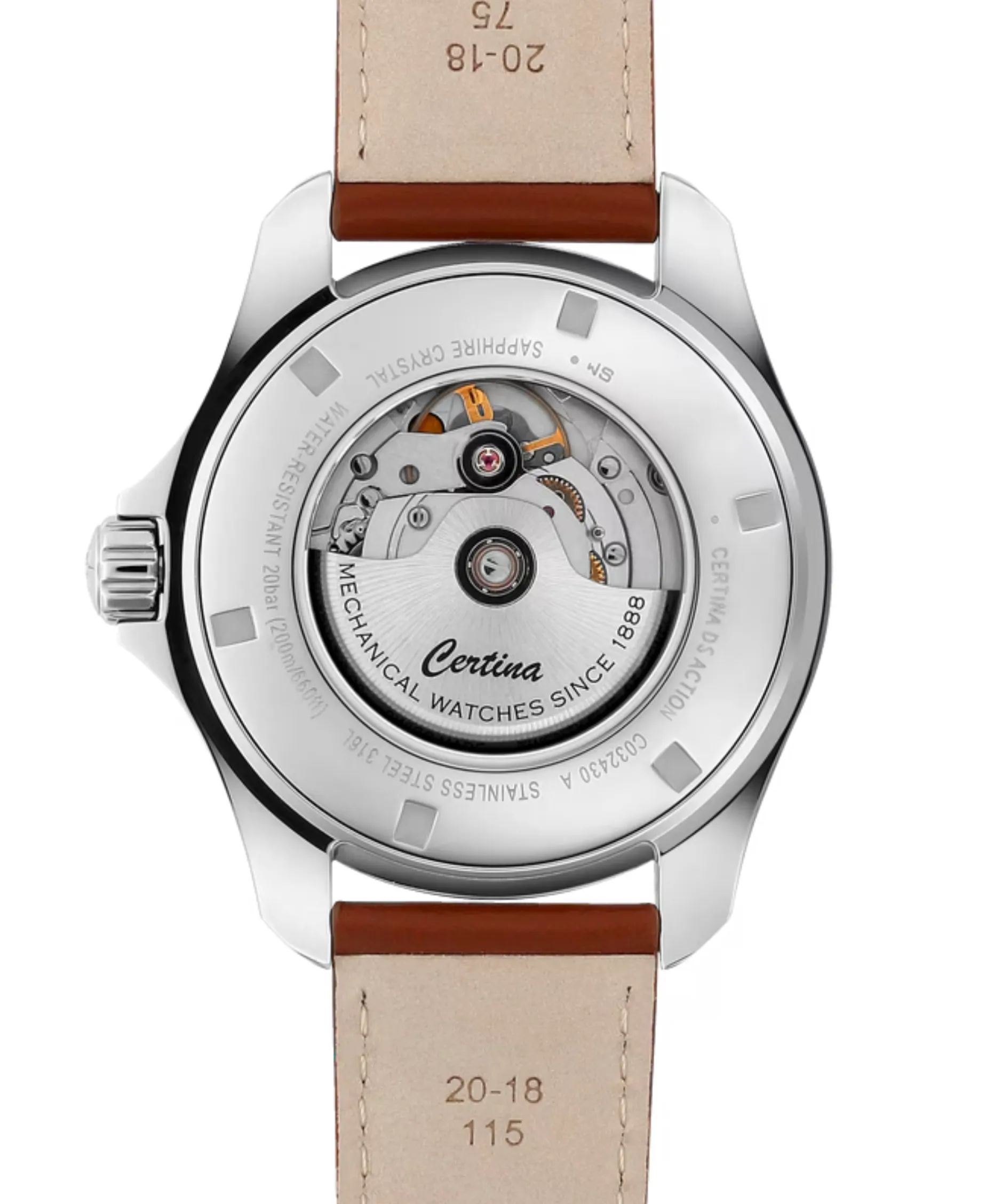 Certina DS Action Day-Date Powermatic 80 Azul 41 mm | C0324301604100